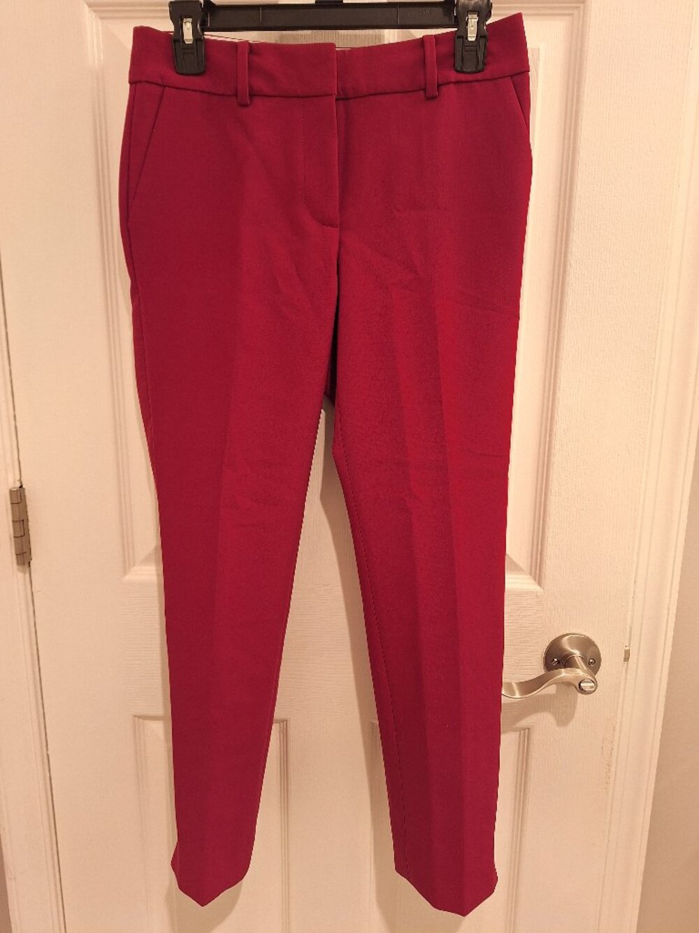 Talbots Hampshire Ankle Pant, size petite 2, wine color
